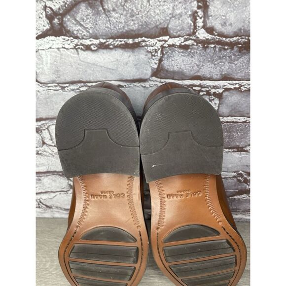 COLE HAAN GRAND. OS Brown Leather Penny Loafers Dress Shoes Men’s Sz 13M US/46EU main image 7